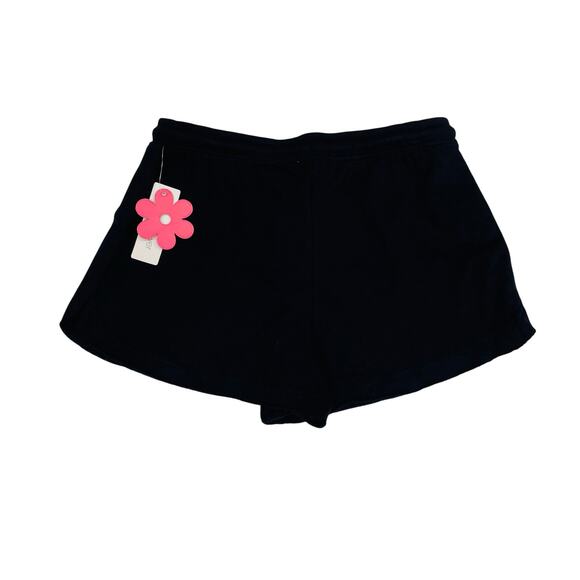NWT Paperflower Size L (12/14) Black Happy Face Shorts - Picture 2 of 4